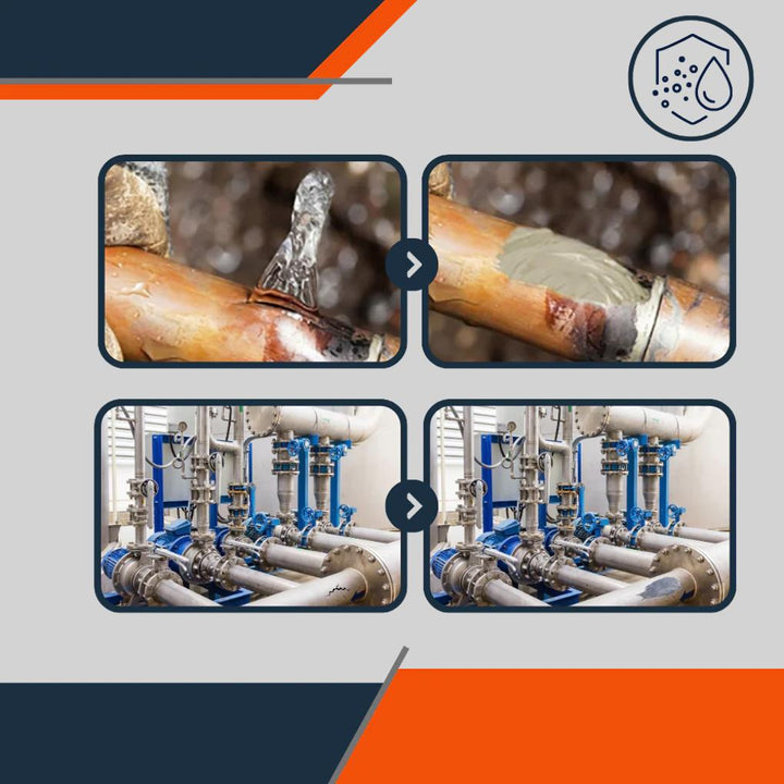 Adesivo per Riparazione Metallo 50g – Formula di Accoppiamento Waterproof