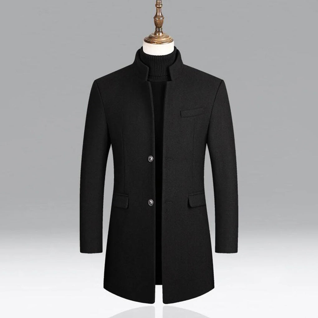 Cappotto Classico Elegante in Lana per Uomini Strato Formale Timeless