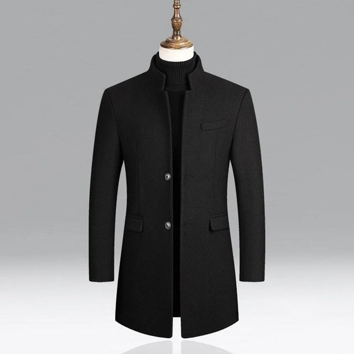 Cappotto Classico Elegante in Lana per Uomini Strato Formale Timeless