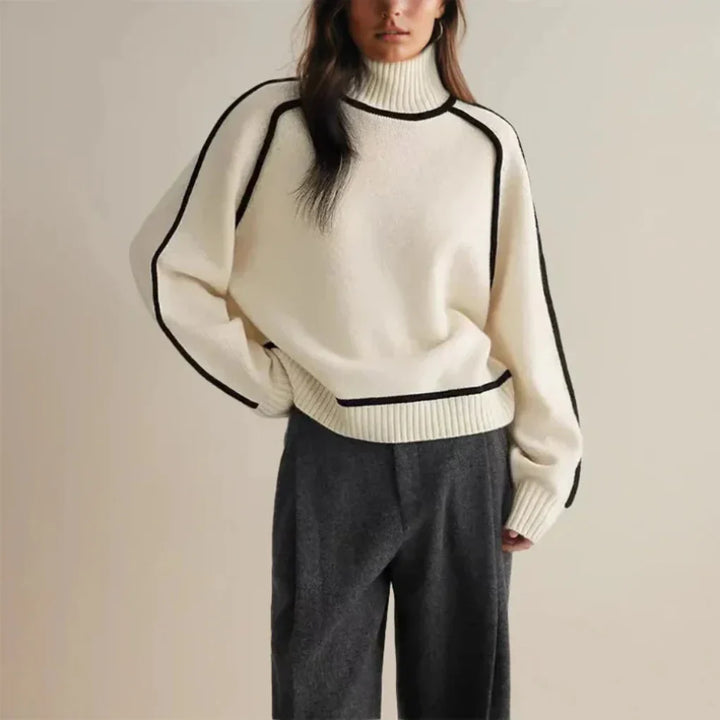 Maglione Donna Caldo a Collo Alto – Strato Invernale con Stile Confortevole