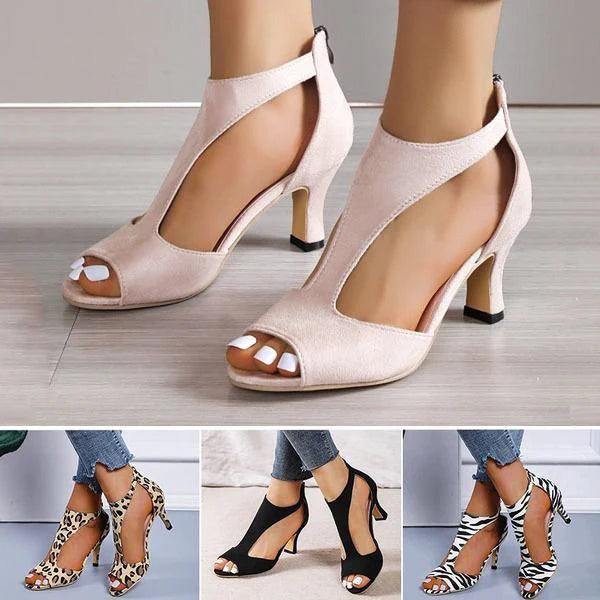 Sandali eleganti con tacco da donna