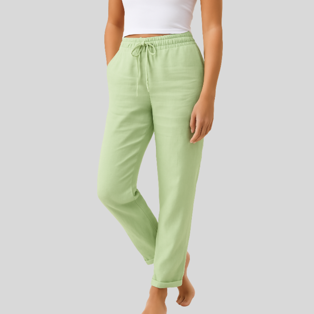 Pantaloni in Misura Lino per Donne - Eleganza Senza Sforzo