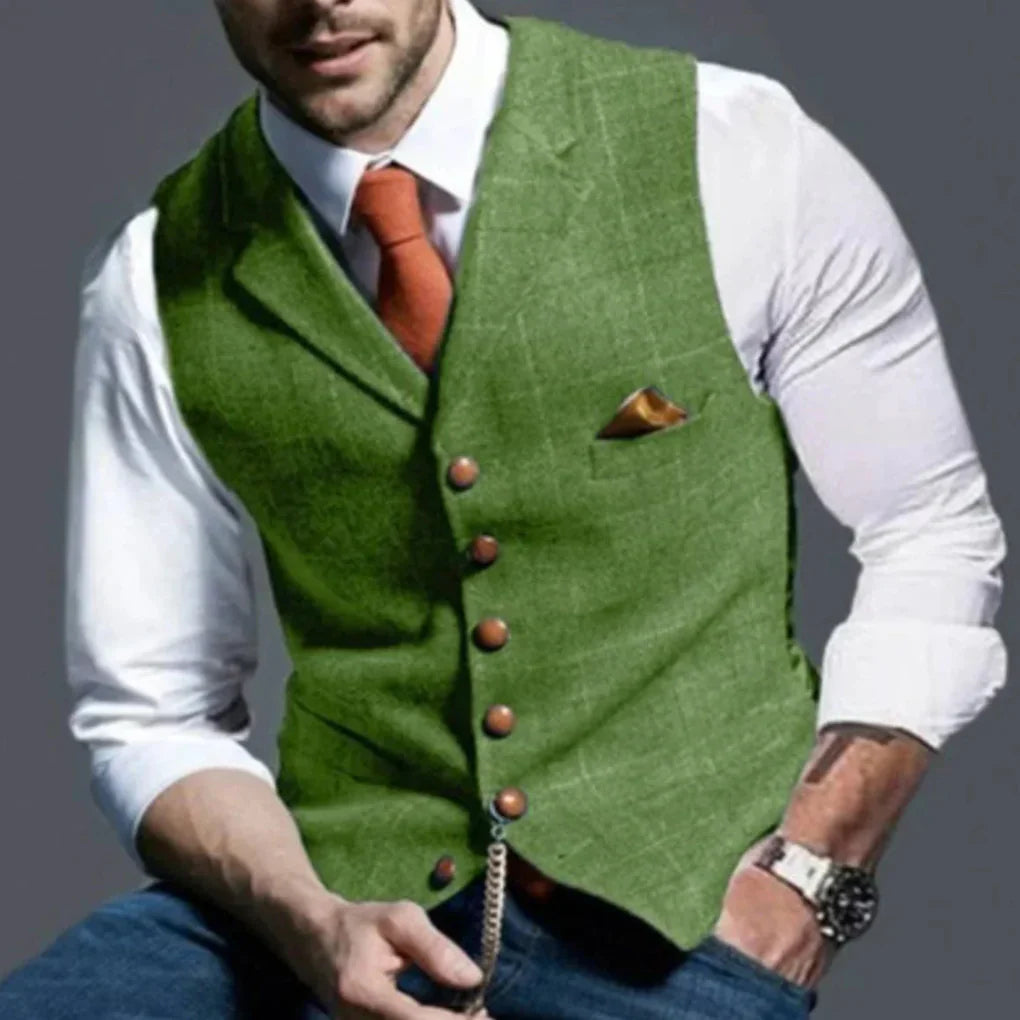 Gilet Vintage da Uomo – Heritage Classico con Stile a Strati
