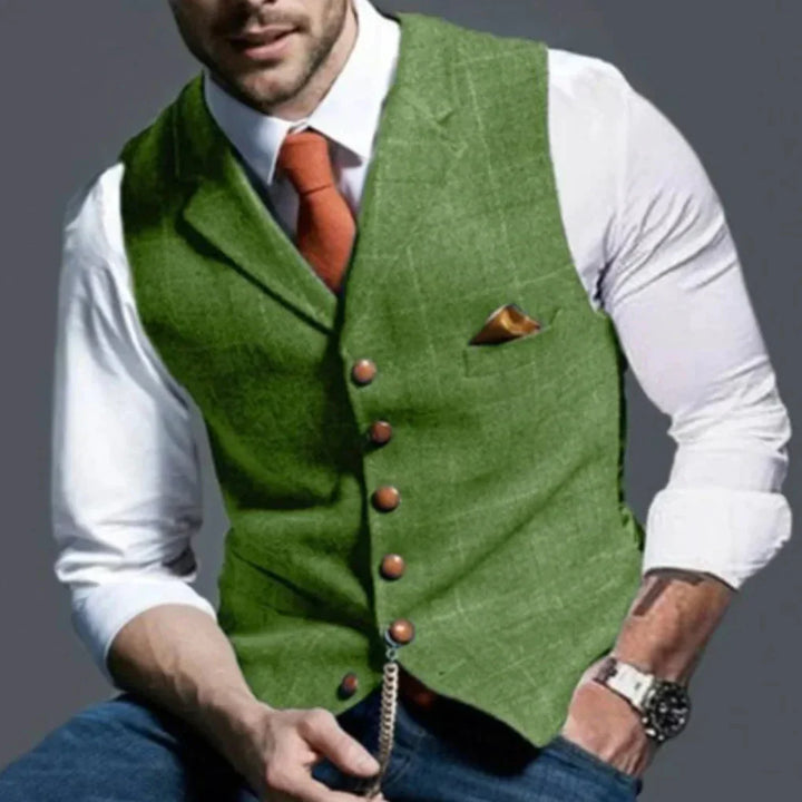 Gilet Vintage da Uomo – Heritage Classico con Stile a Strati