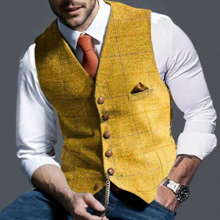 Gilet a Quadri da Uomo – Elegante con Appello Versatile