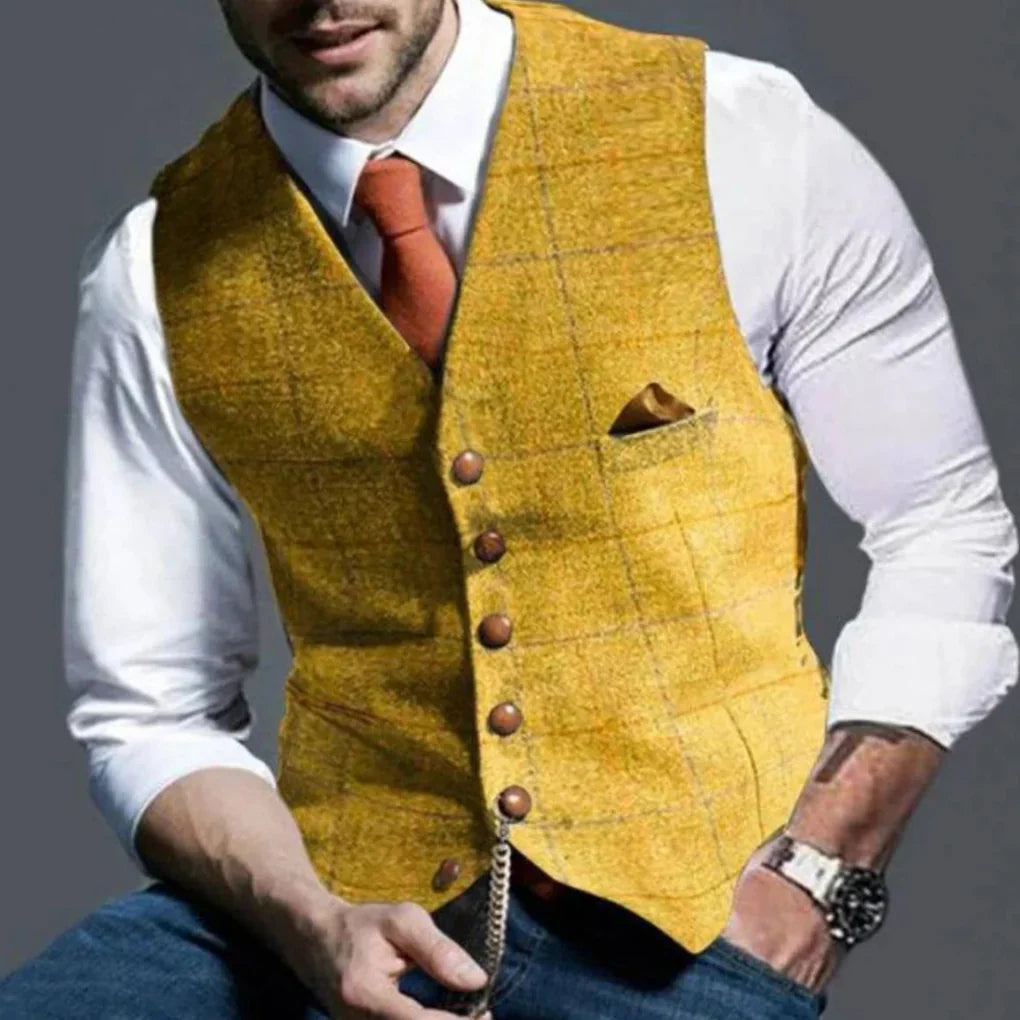 Gilet Vintage da Uomo – Heritage Classico con Stile a Strati
