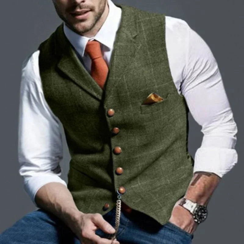 Gilet a Quadri da Uomo – Elegante con Appello Versatile