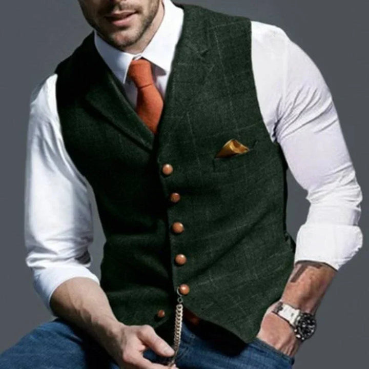 Gilet a Quadri da Uomo – Elegante con Appello Versatile