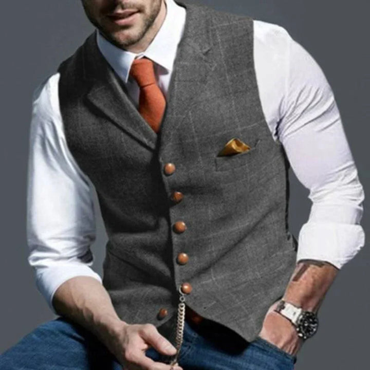 Gilet a Quadri da Uomo – Elegante con Appello Versatile