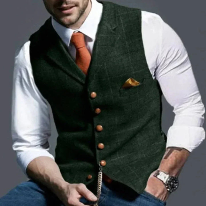 Gilet Vintage da Uomo – Heritage Classico con Stile a Strati