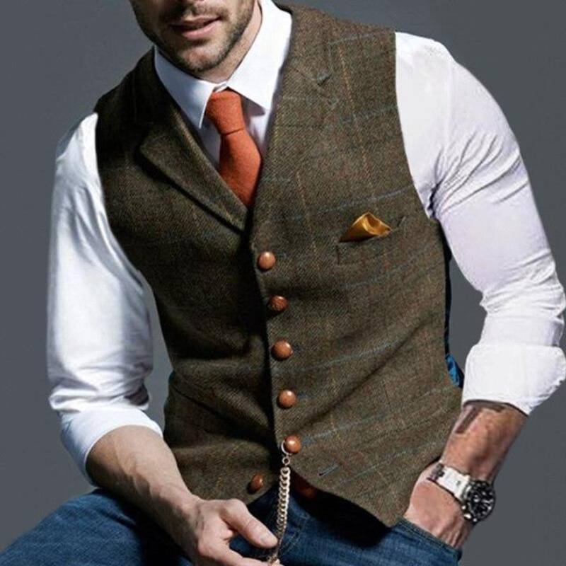 Gilet a Quadri da Uomo – Elegante con Appello Versatile