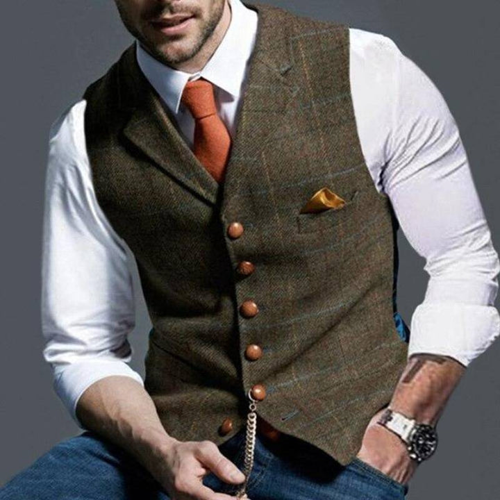 Gilet a Quadri da Uomo – Elegante con Appello Versatile