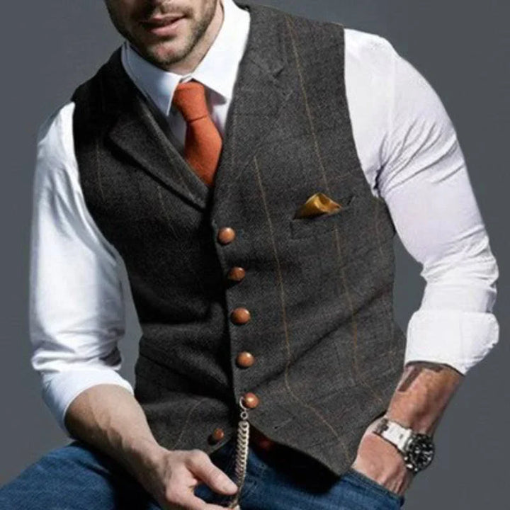 Gilet a Quadri da Uomo – Elegante con Appello Versatile
