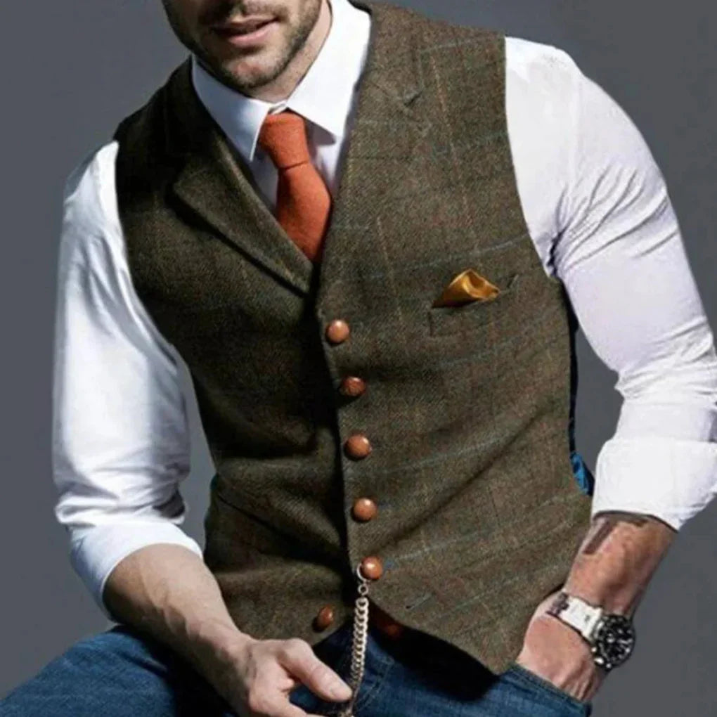 Gilet Vintage da Uomo – Heritage Classico con Stile a Strati