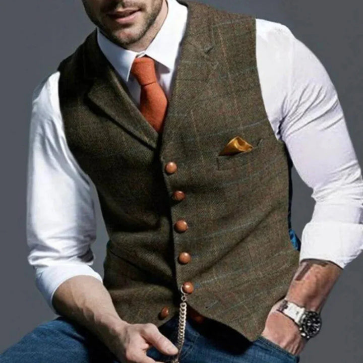 Gilet Vintage da Uomo – Heritage Classico con Stile a Strati