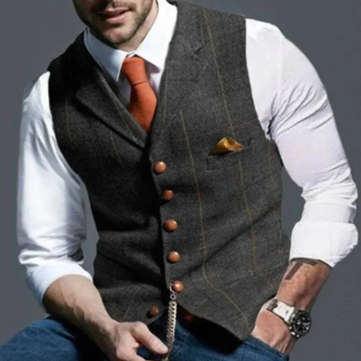 Gilet Vintage da Uomo – Heritage Classico con Stile a Strati