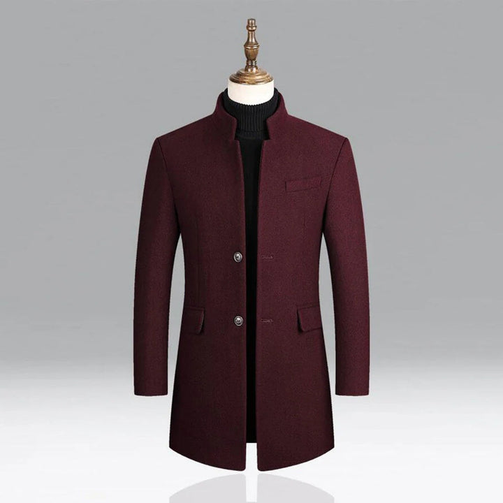Cappotto Classico Elegante in Lana per Uomini Strato Formale Timeless
