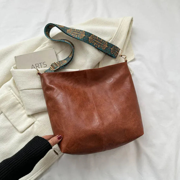 Borsa a Spalla in Pelle Vintage per Donne