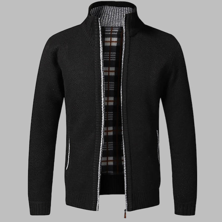 Maglione in Maglia con Zipper per Uomini