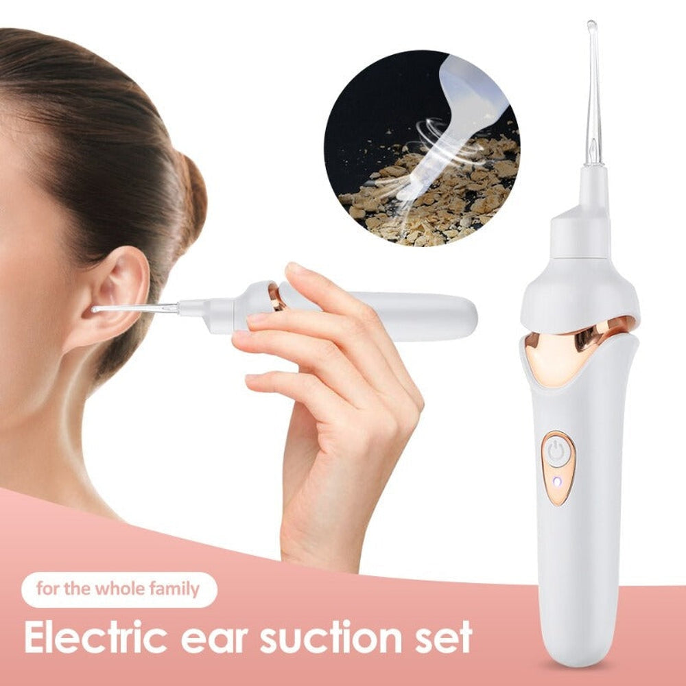 Aspiratore elettrico per la pulizia delle orecchie con luce LED