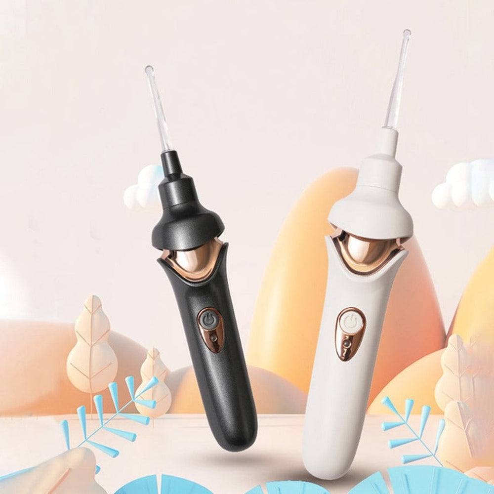 Aspiratore elettrico per la pulizia delle orecchie con luce LED