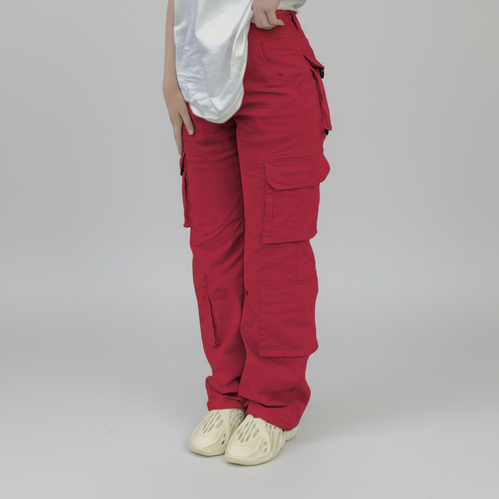 Pantaloni Cargo Alti da Donna