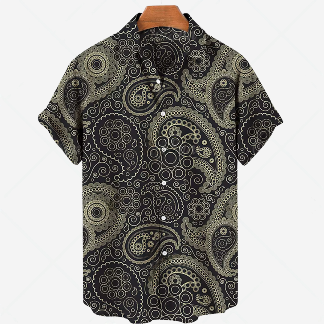 Camicia casual a maniche corte con stampa: uno stile disinvolto per ogni occasione