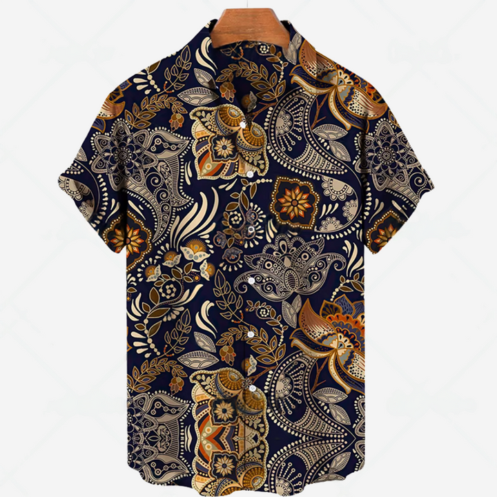 Camicia casual a maniche corte con stampa: uno stile disinvolto per ogni occasione