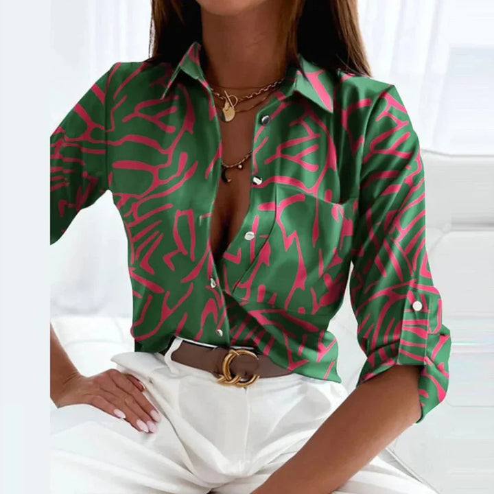 Blusa da Donna con Collo a Punta Sartoriale