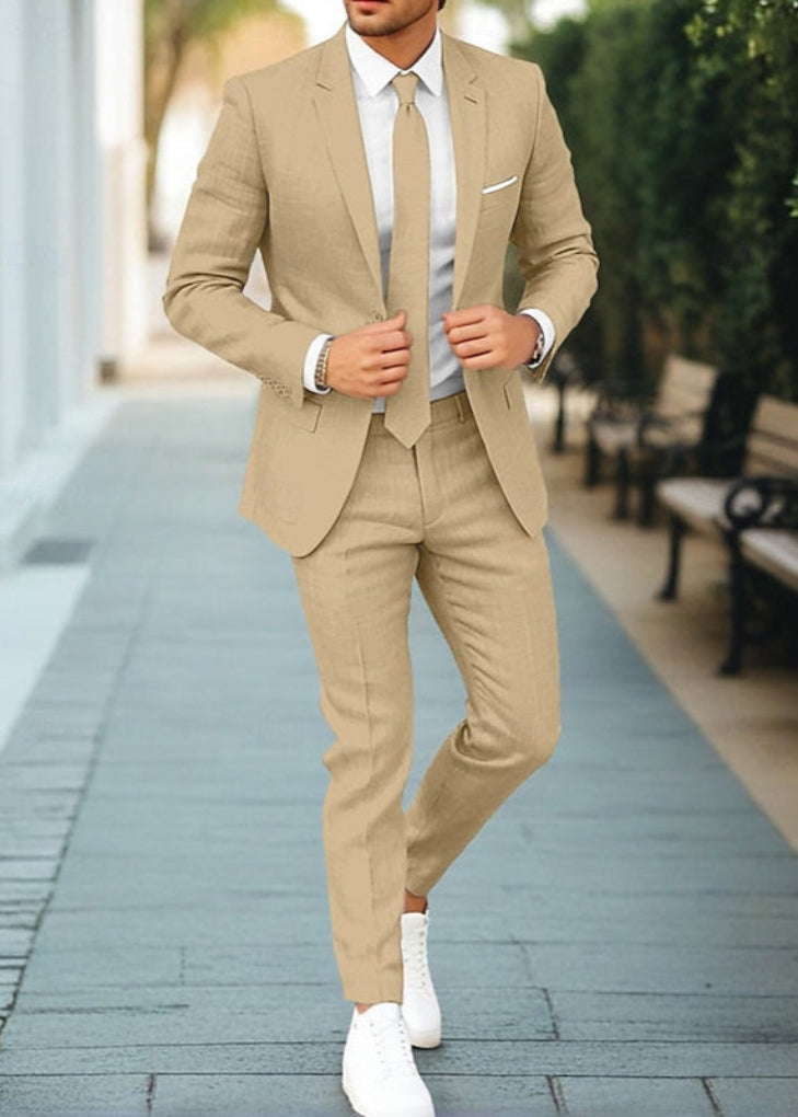 Completo casual in due pezzi in tessuto leggero