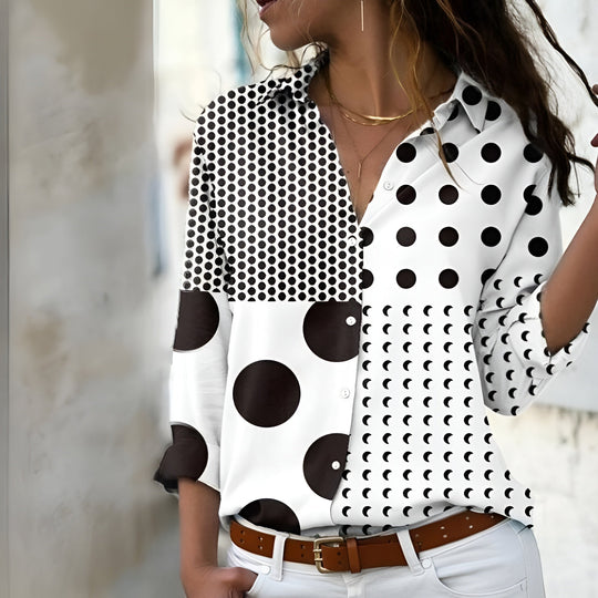 Trista – Blusa Casual da Donna a Motivi | Stile Senza Sforzo