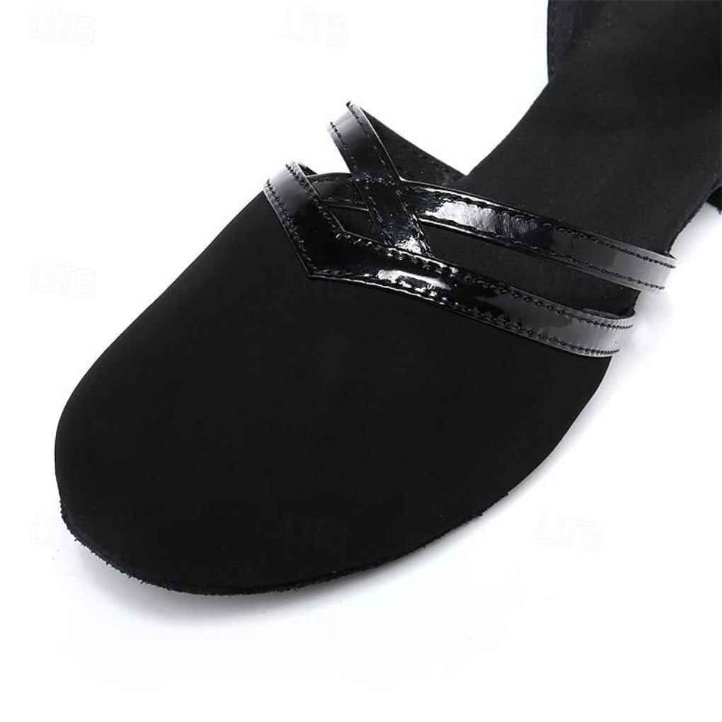 Scarpe da ballo latino-americano in raso da bambina