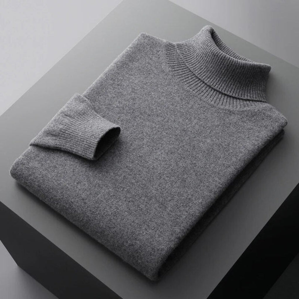 Maglione Collo Alto Uomo – Strato Elegante con Aspetto Raffinato