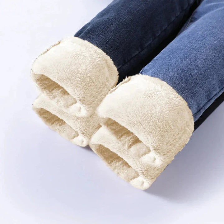 Pantaloni Invernali Alti Invita Donne Foderati per Giorni Freddi